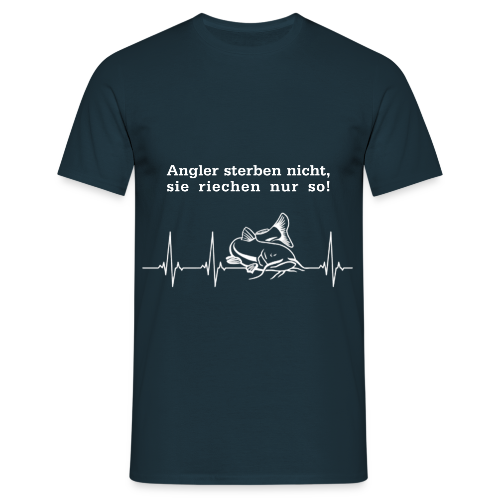 Angler sterben nicht T-Shirt - Navy