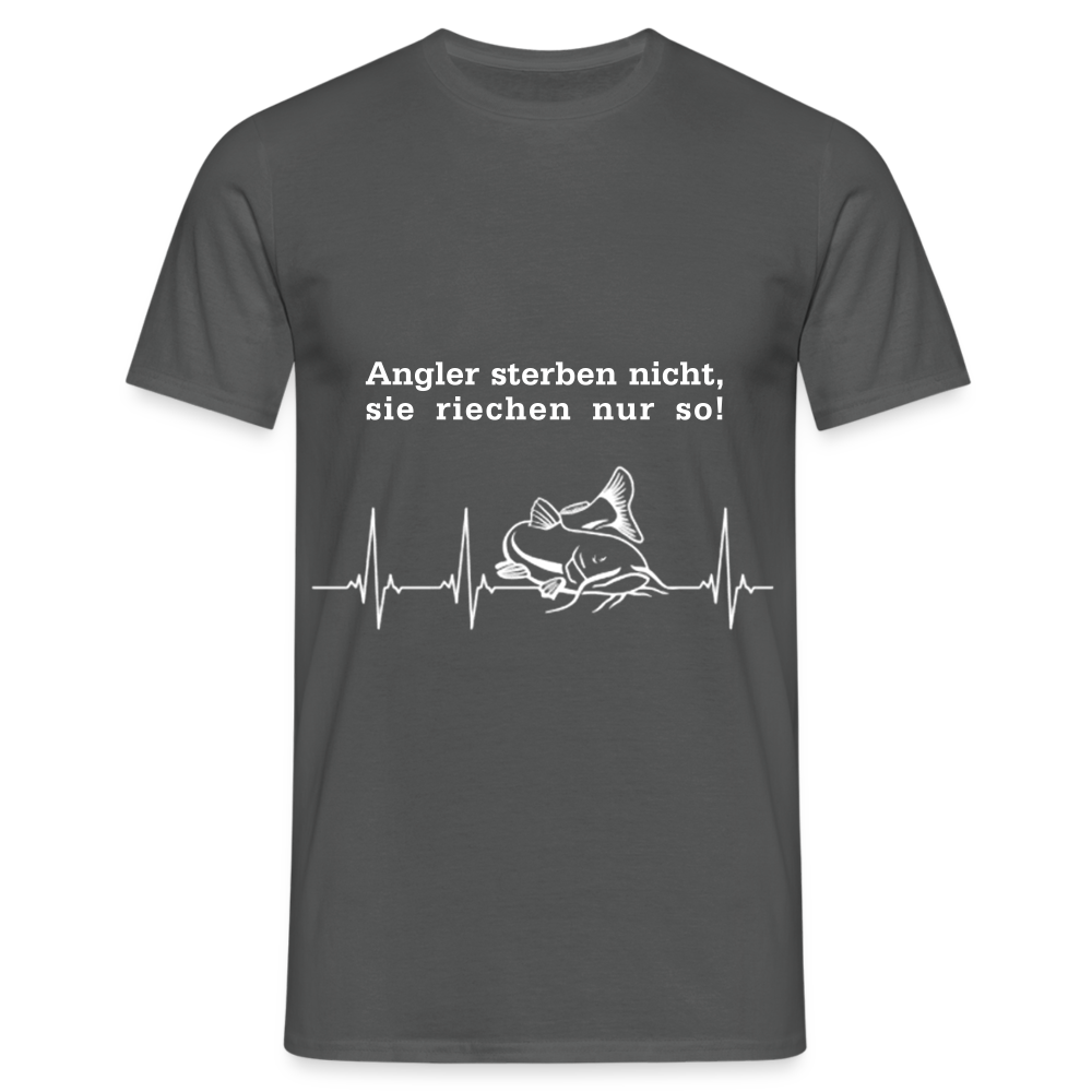 Angler sterben nicht T-Shirt - Anthrazit