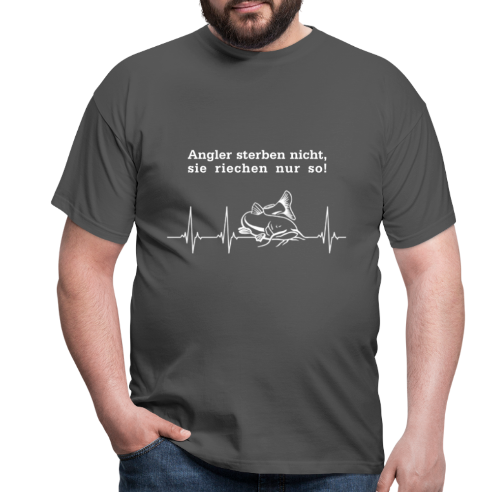 Angler sterben nicht T-Shirt - Anthrazit