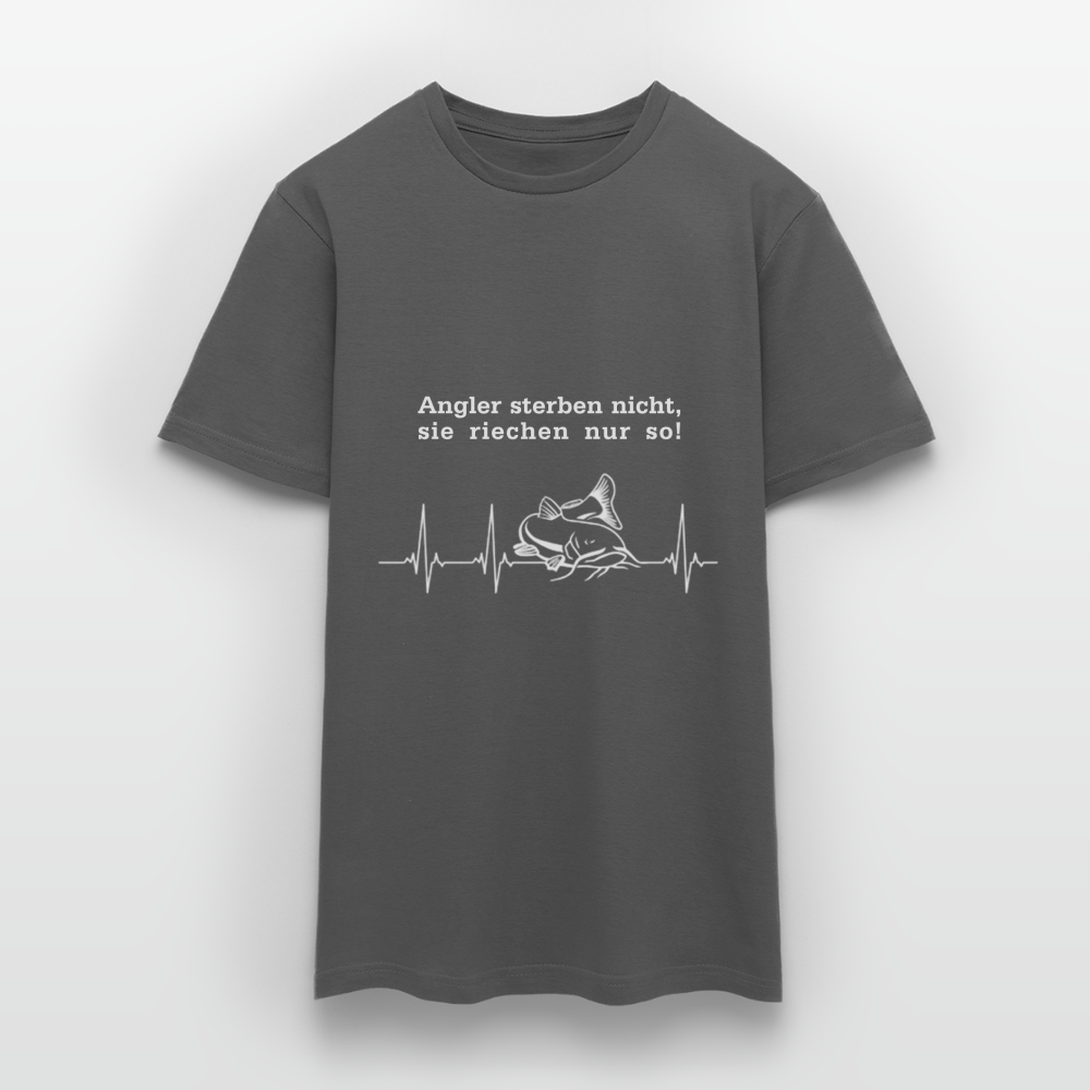 Angler sterben nicht T-Shirt - Anthrazit