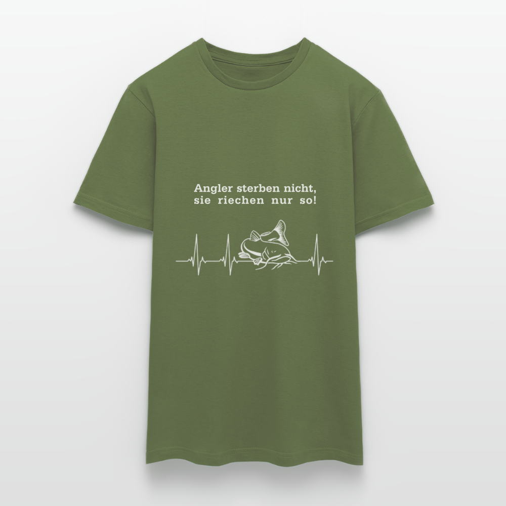 Angler sterben nicht T-Shirt - Militärgrün