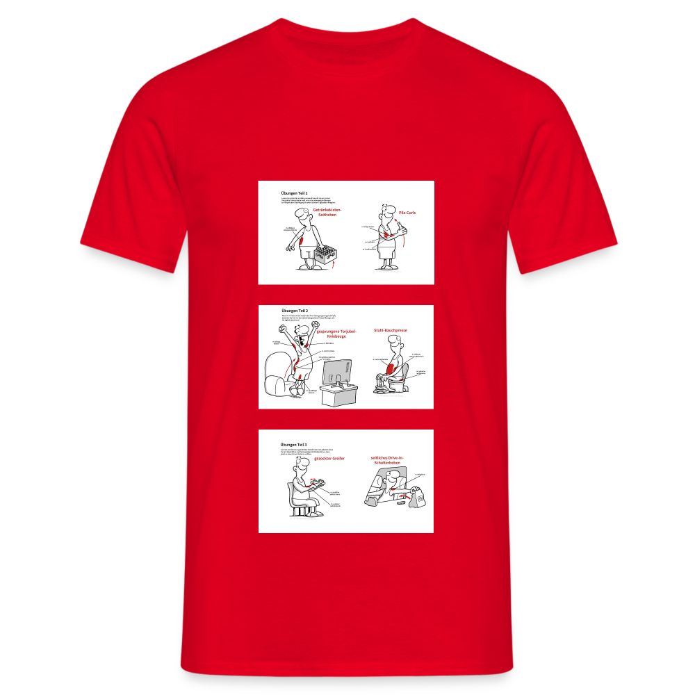 Fitness der anderen Art T-Shirt - Rot