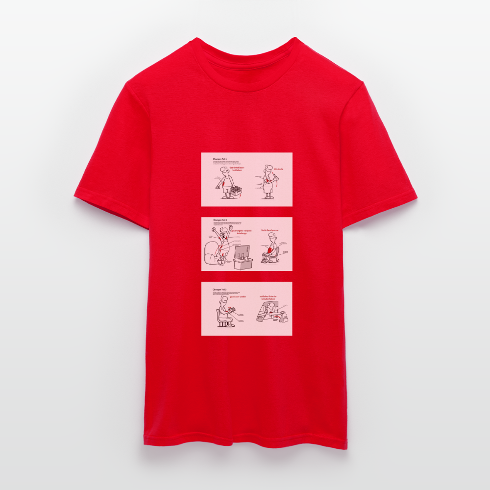 Fitness der anderen Art T-Shirt - Rot