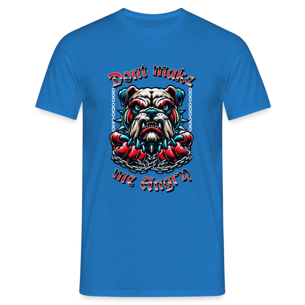 Angry Bulldog T-Shirt - Royalblau