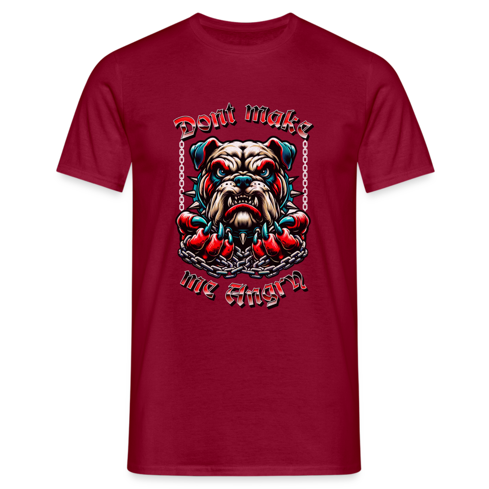 Angry Bulldog T-Shirt - Ziegelrot