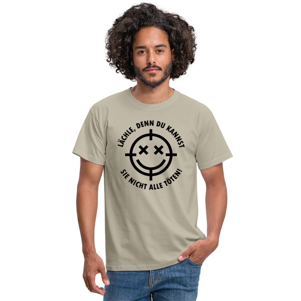 Lächle einfach T-Shirt - Sandbeige