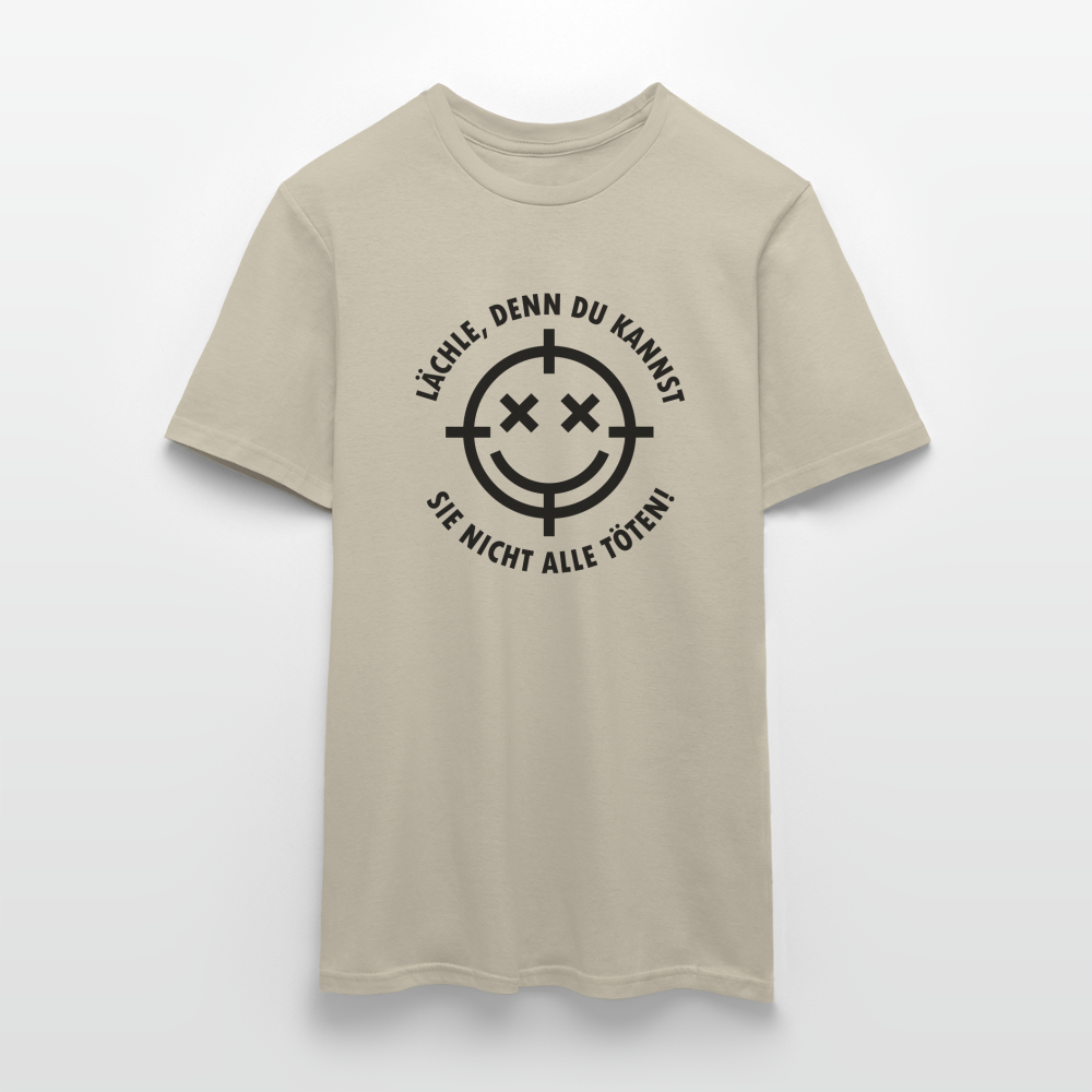 Lächle einfach T-Shirt - Sandbeige