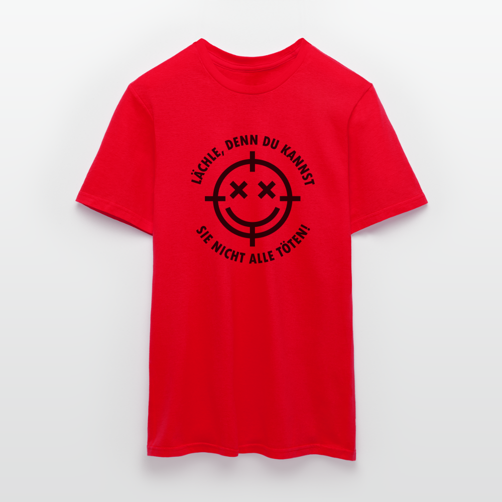 Lächle einfach T-Shirt - Rot