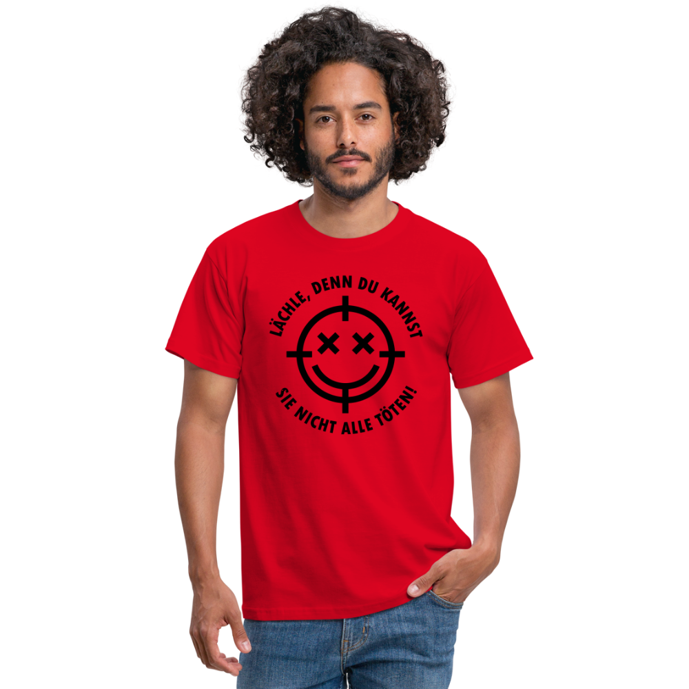 Lächle einfach T-Shirt - Rot