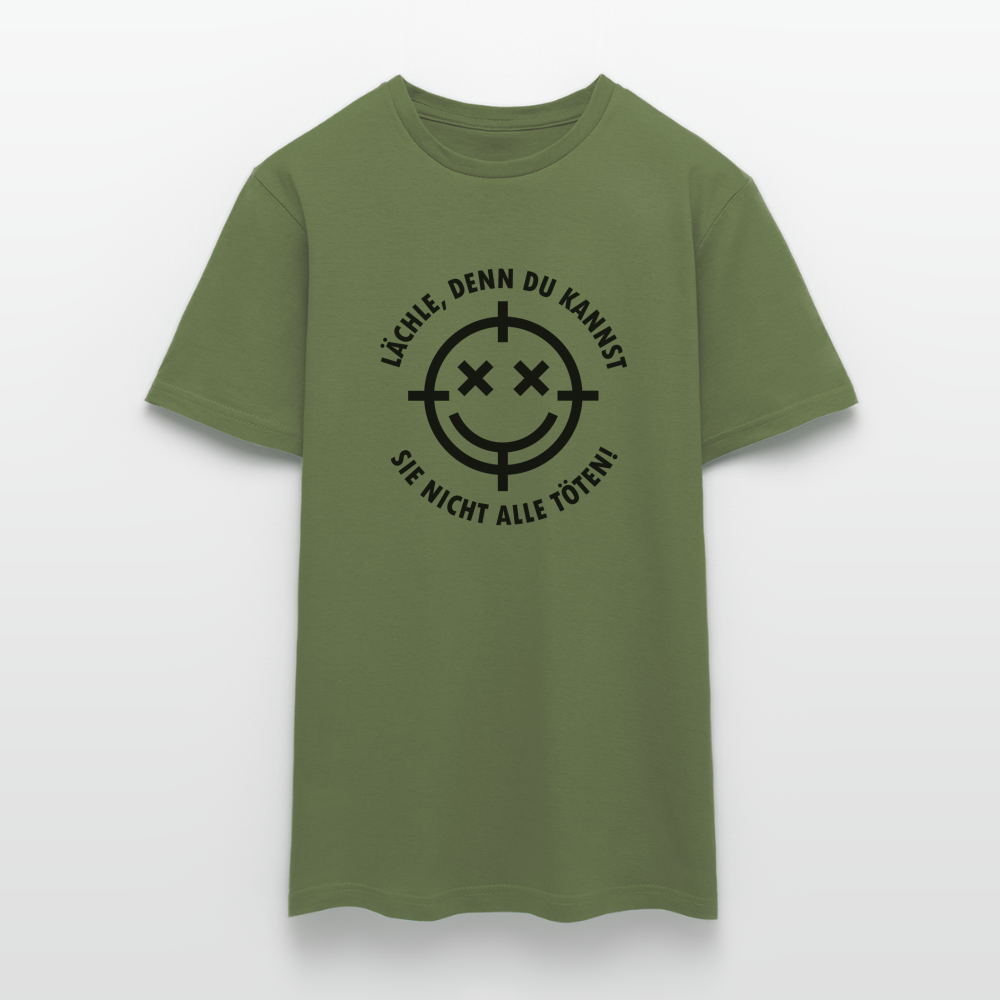 Lächle einfach T-Shirt - Militärgrün