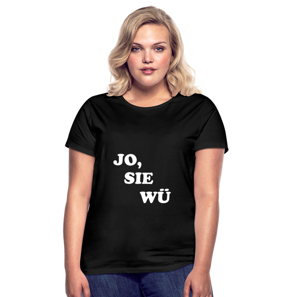 JO SIE WÜ T-Shirt FRAUEN - Schwarz