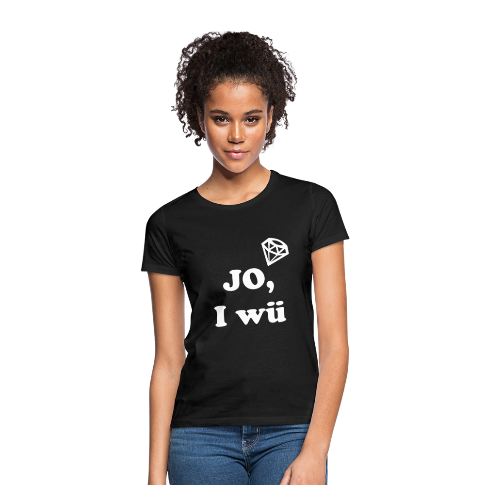 JO I WÜ T-Shirt Frauen POLTERER - Schwarz