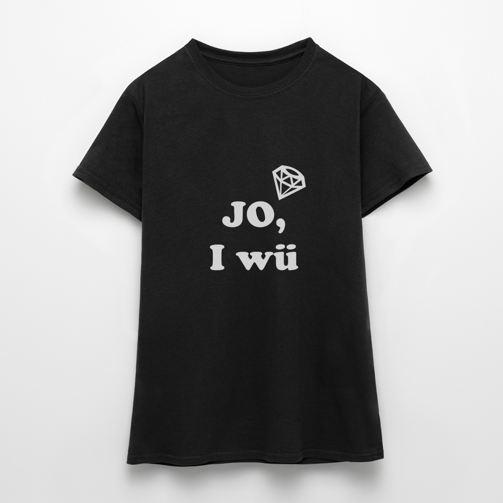 JO I WÜ T-Shirt Frauen POLTERER - Schwarz