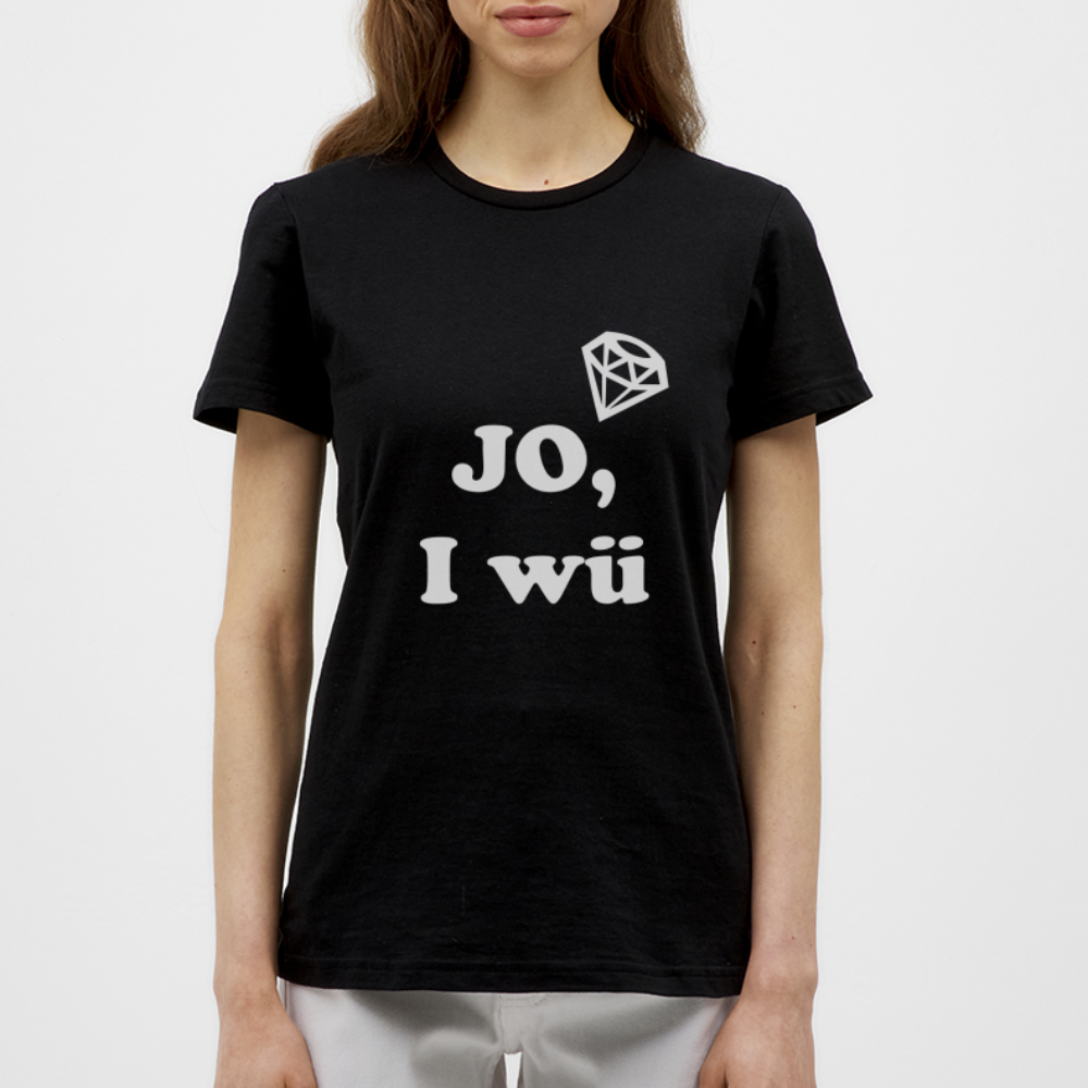 JO I WÜ T-Shirt Frauen POLTERER - Schwarz