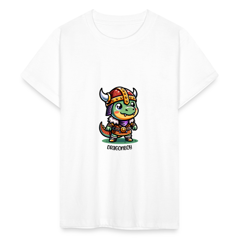 Drachenjunge Teenager T-Shirt - Weiß