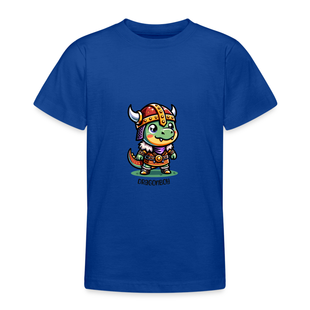 Drachenjunge Teenager T-Shirt - Royalblau