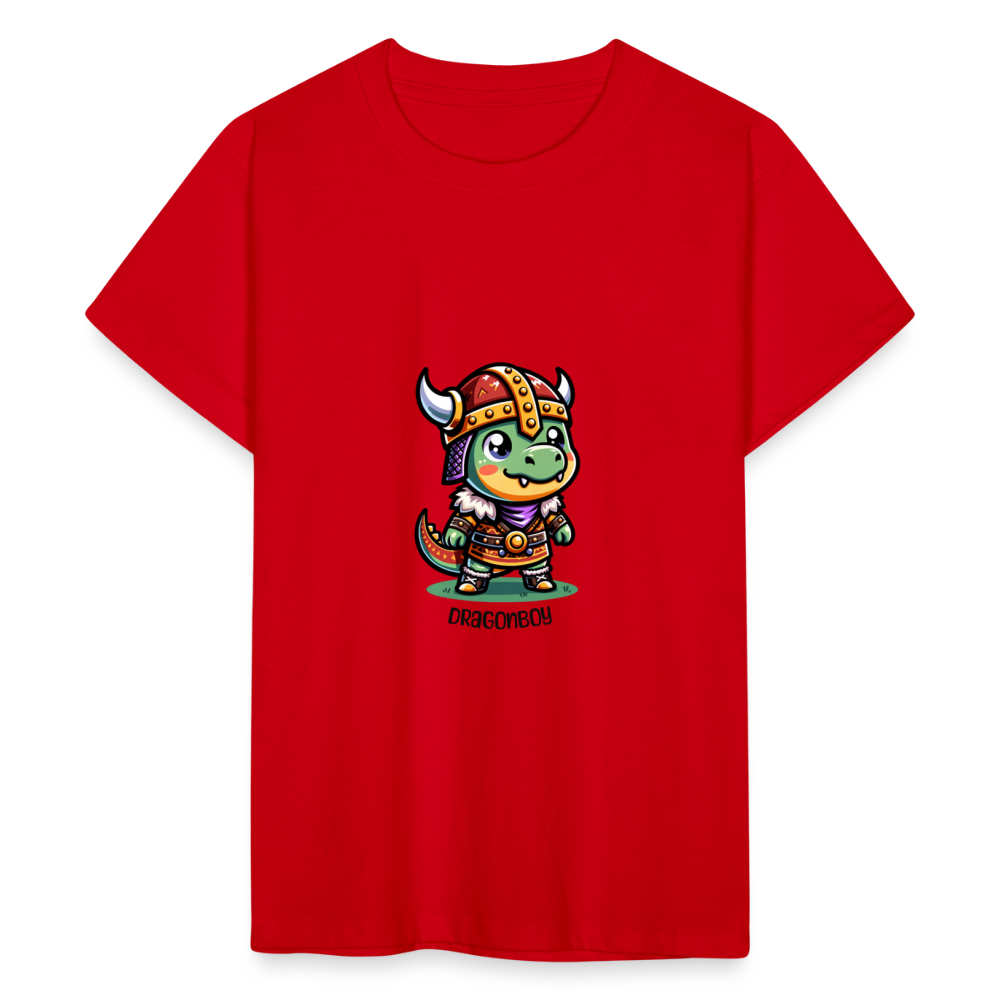 Drachenjunge Teenager T-Shirt - Rot
