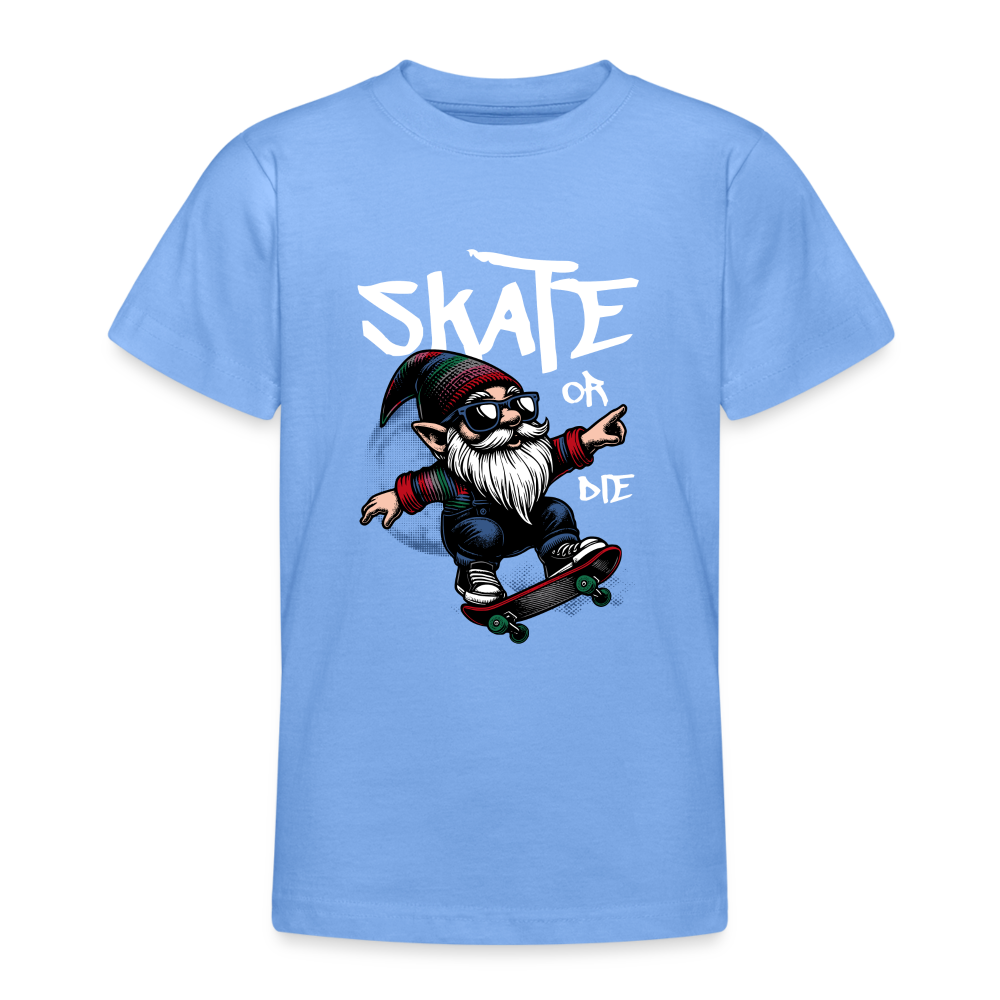 Skater Zwerg Teenager T-Shirt - Himmelblau