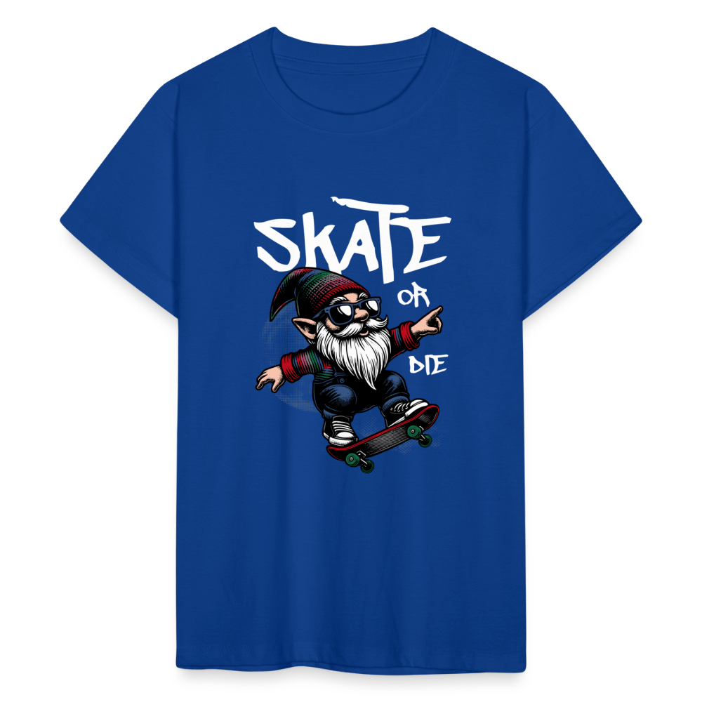 Skater Zwerg Teenager T-Shirt - Royalblau