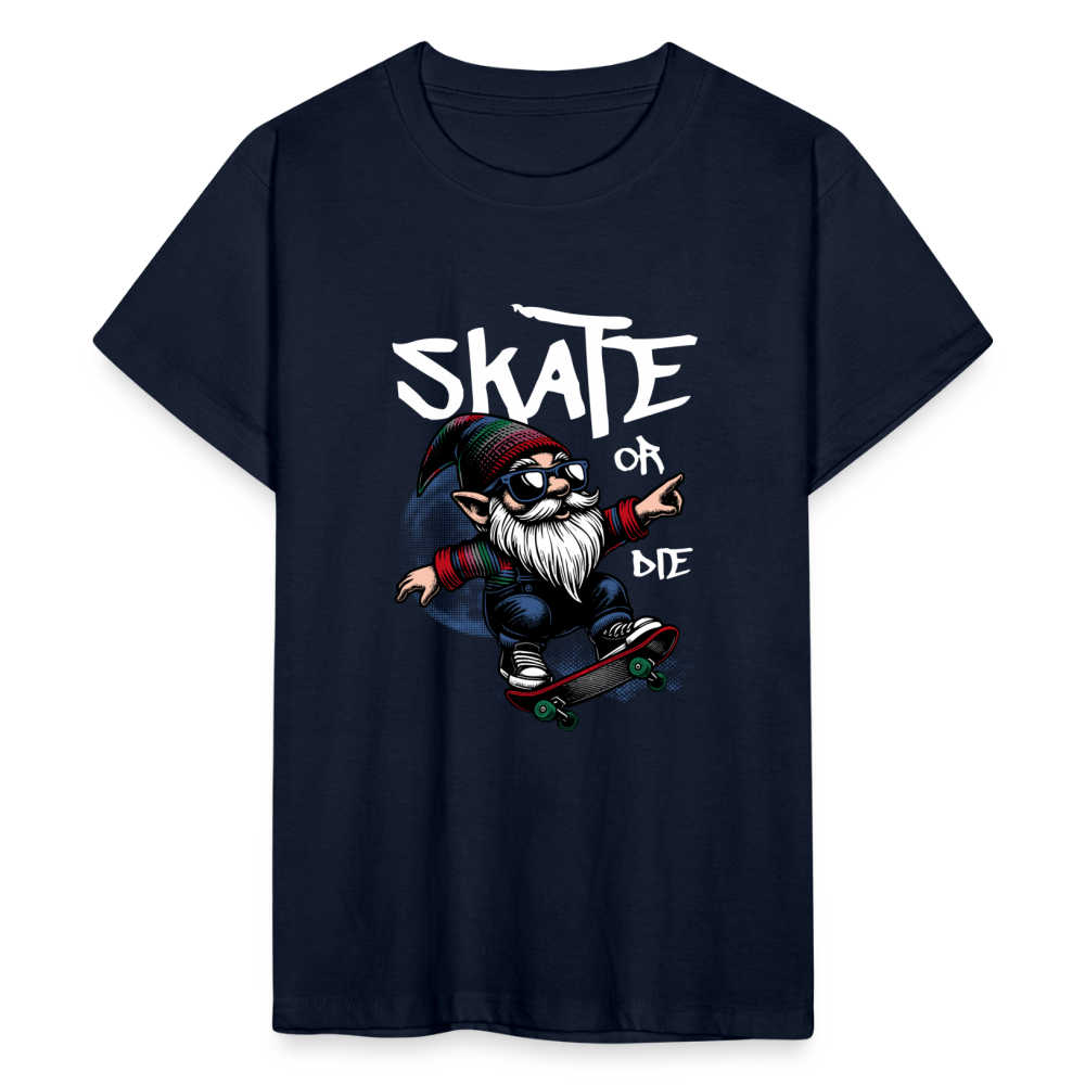 Skater Zwerg Teenager T-Shirt - Navy