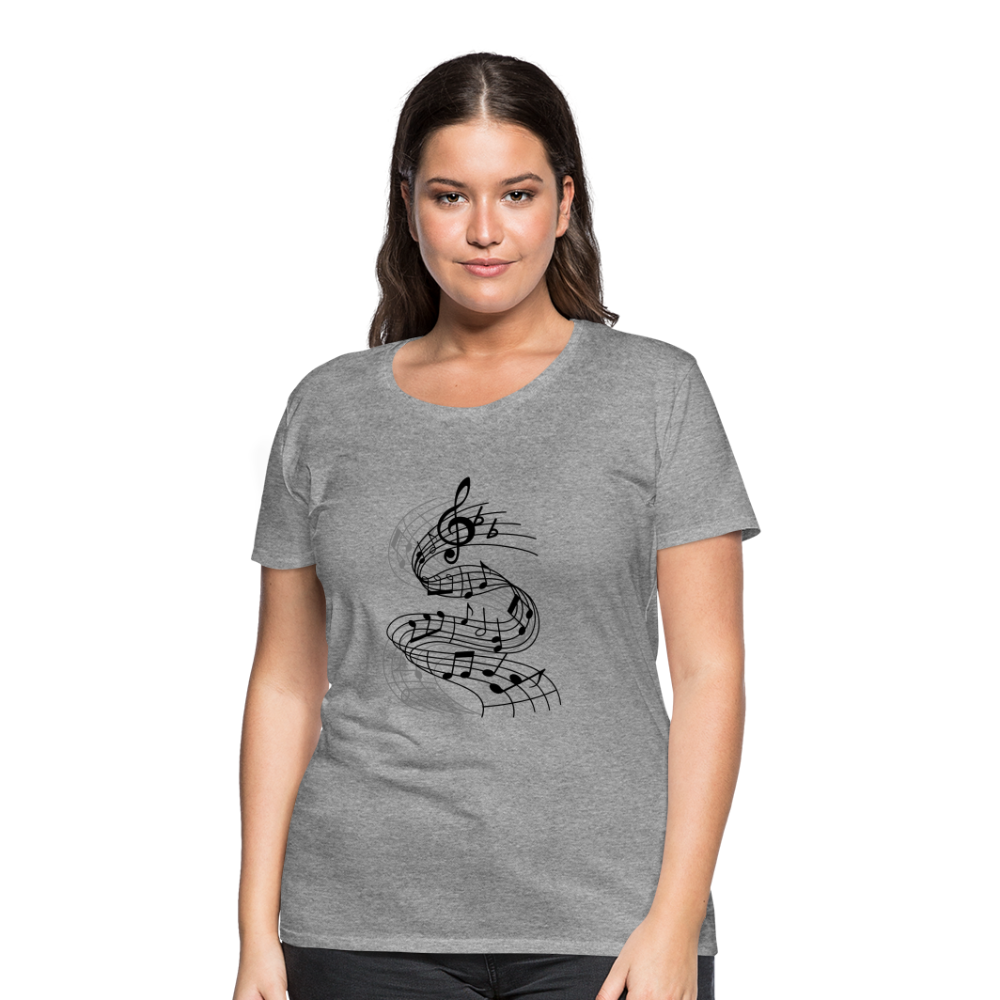 Frauen Premium T-Shirt - Grau meliert