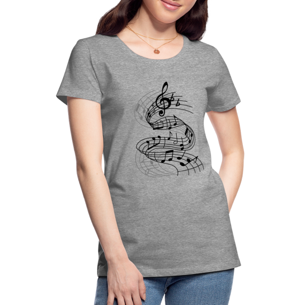 Frauen Premium T-Shirt - Grau meliert