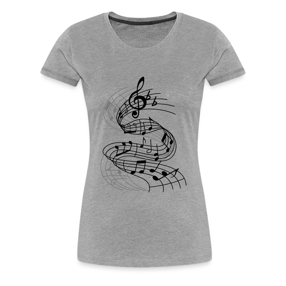Frauen Premium T-Shirt - Grau meliert