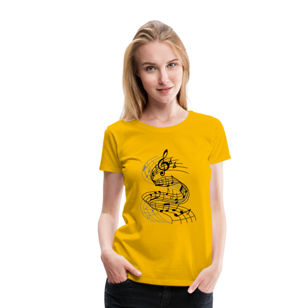 Frauen Premium T-Shirt - Sonnengelb