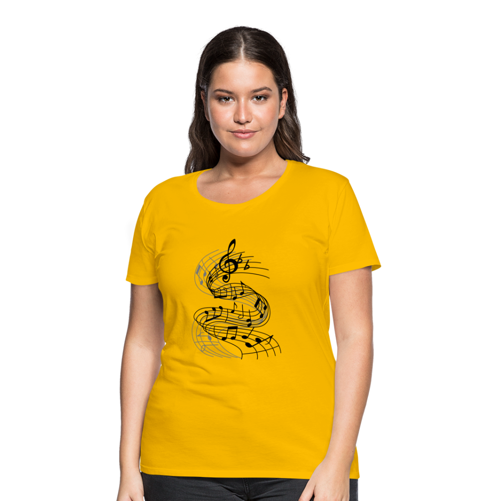 Frauen Premium T-Shirt - Sonnengelb