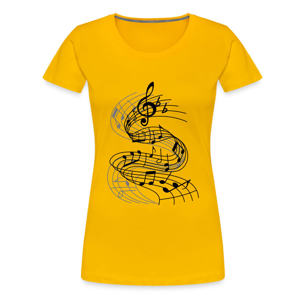 Frauen Premium T-Shirt - Sonnengelb