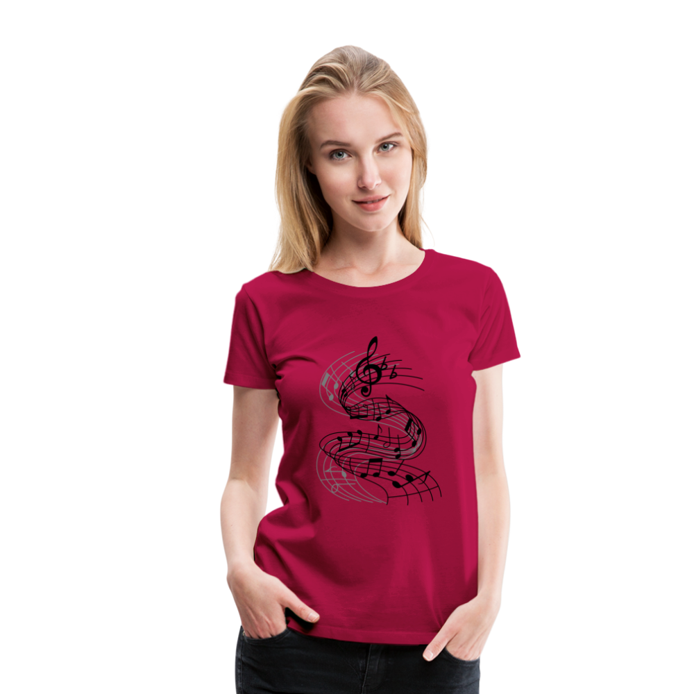 Frauen Premium T-Shirt - dunkles Pink