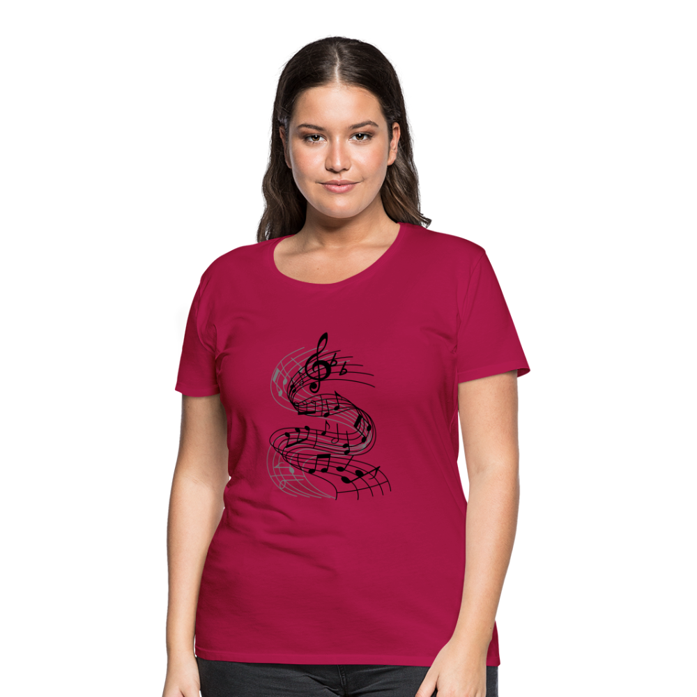 Frauen Premium T-Shirt - dunkles Pink