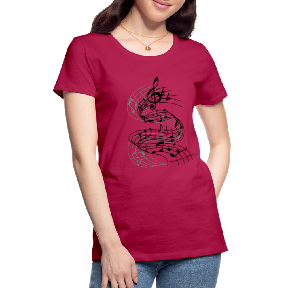 Frauen Premium T-Shirt - dunkles Pink