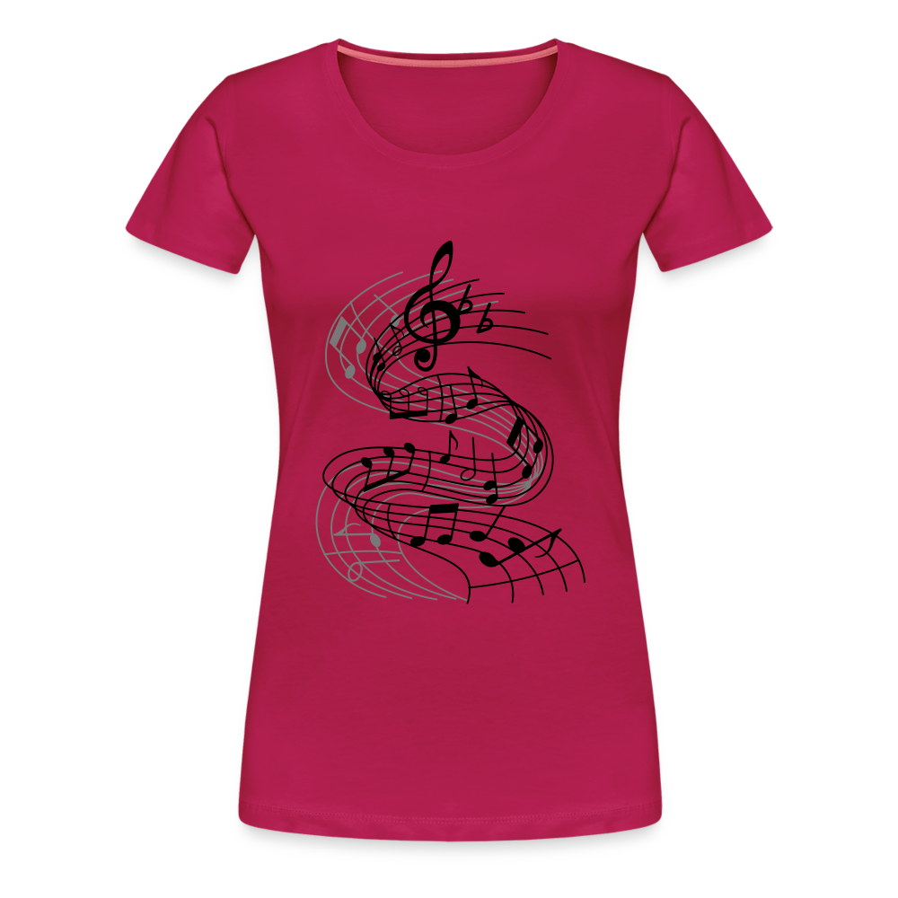 Frauen Premium T-Shirt - dunkles Pink