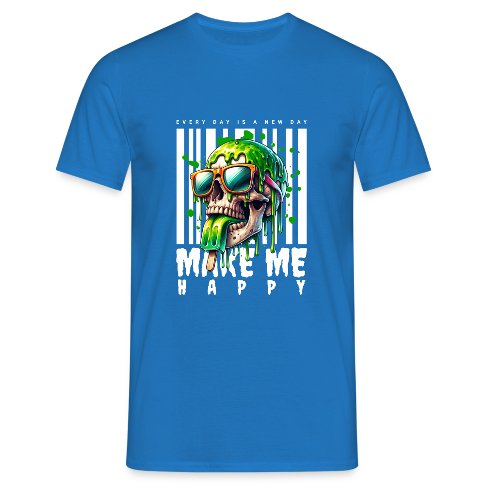 Make me Happy T-Shirt - Royalblau