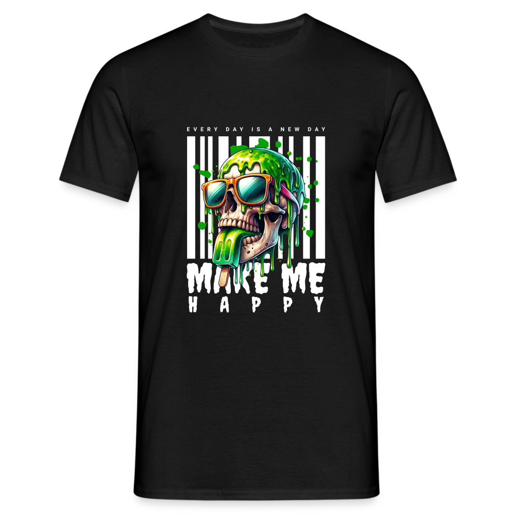 Make me Happy T-Shirt - Schwarz