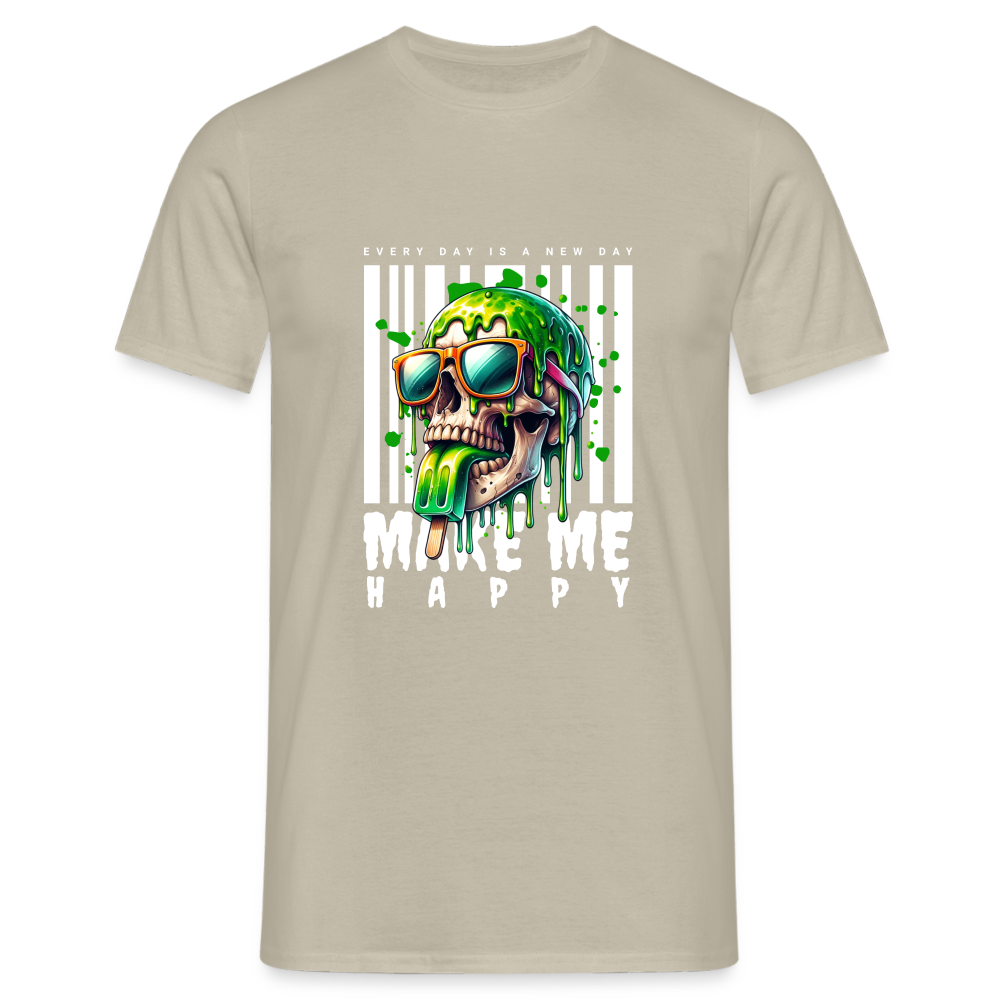 Make me Happy T-Shirt - Sandbeige