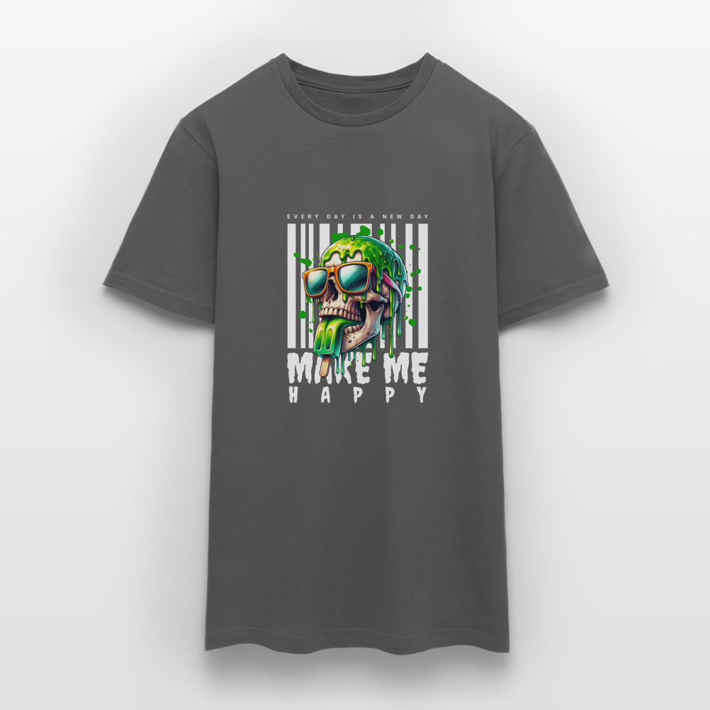 Make me Happy T-Shirt - Anthrazit