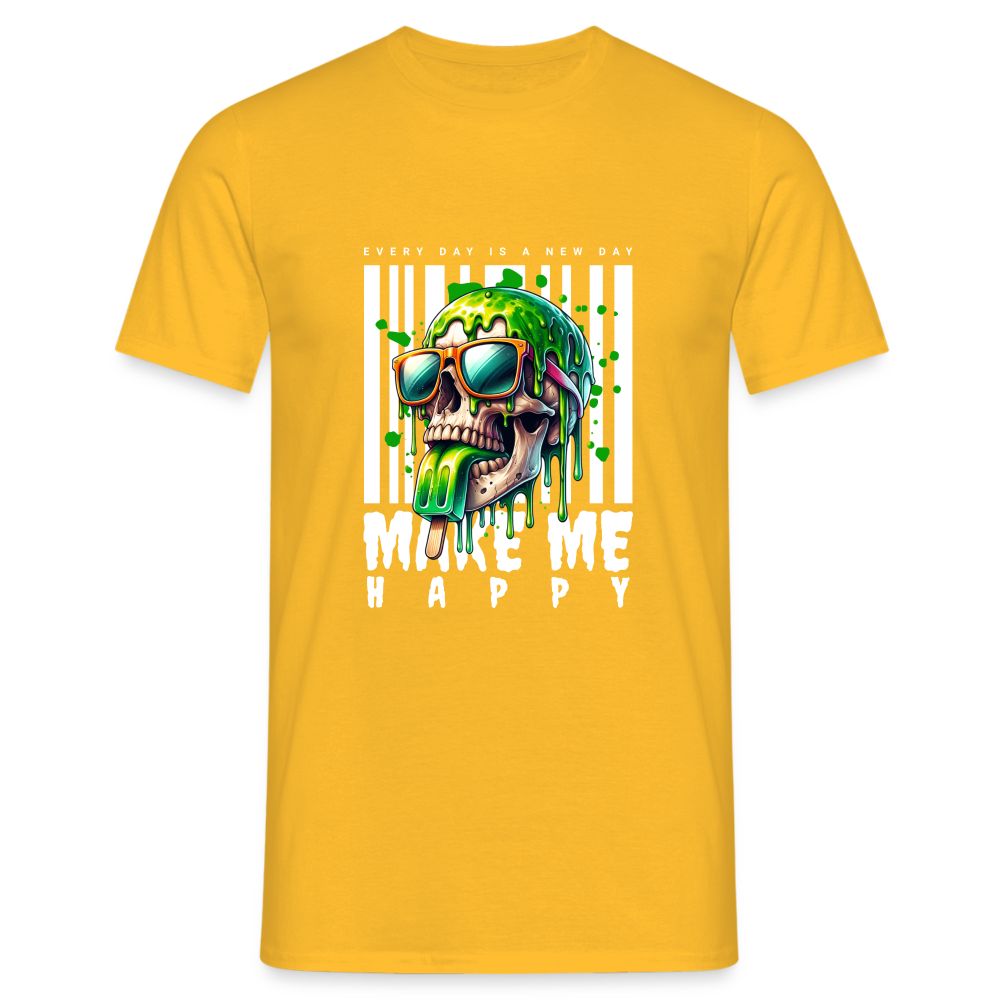 Make me Happy T-Shirt - Gelb