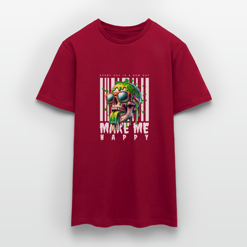 Make me Happy T-Shirt - Ziegelrot