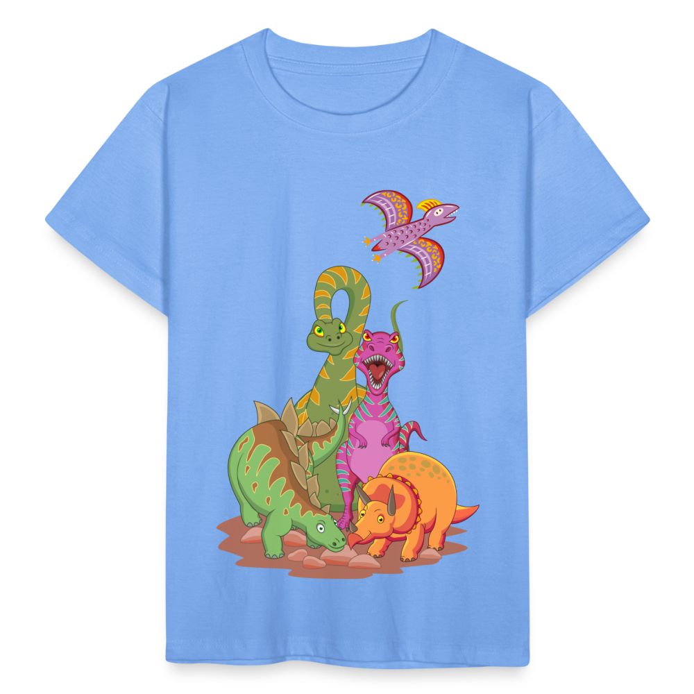 Kinder T-Shirt Dinos - Himmelblau