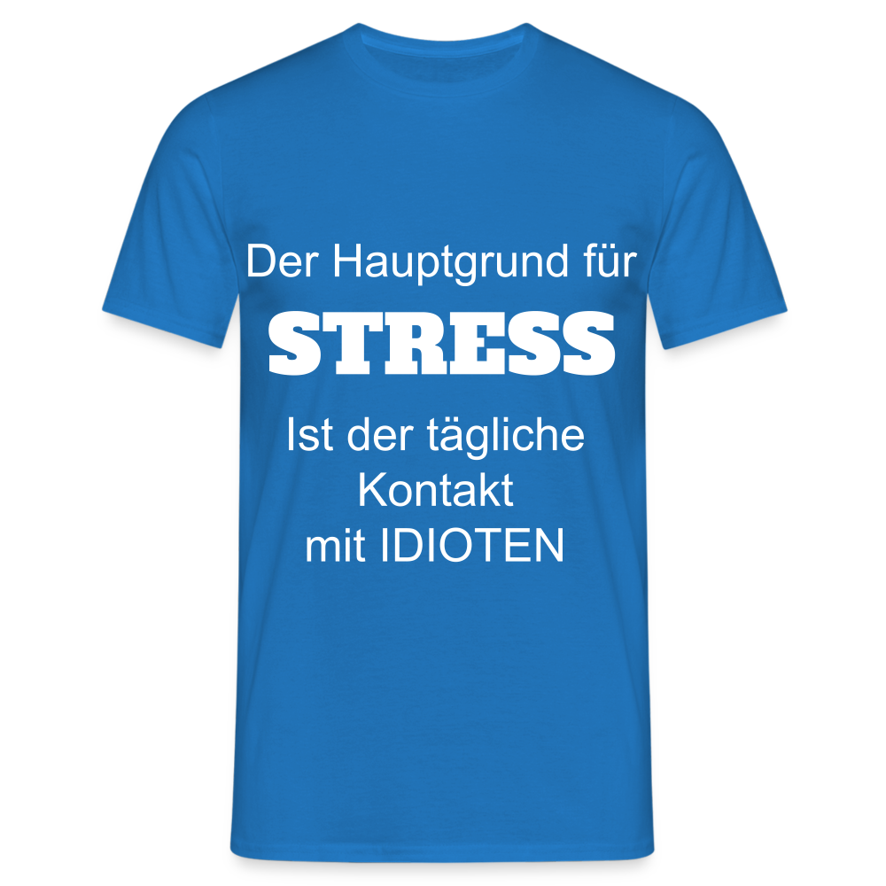 STRESS T-Shirt - Royalblau