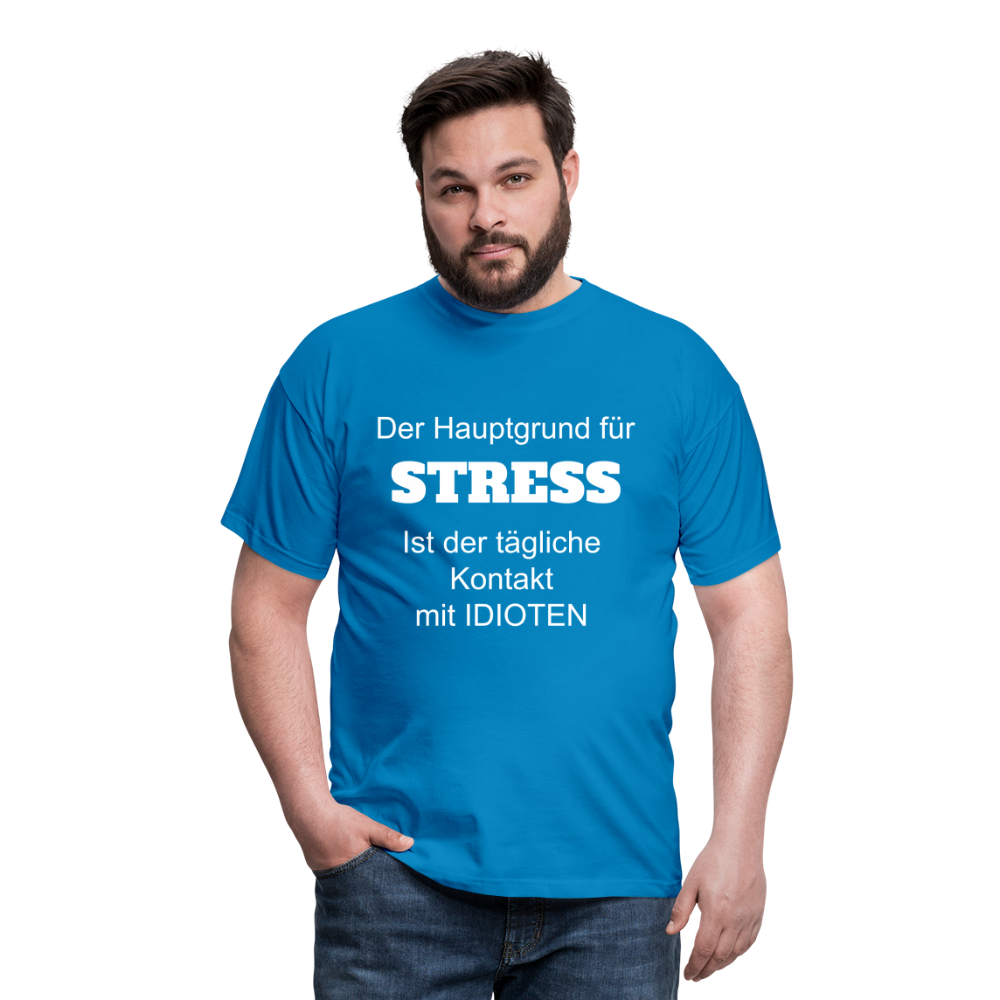 STRESS T-Shirt - Royalblau