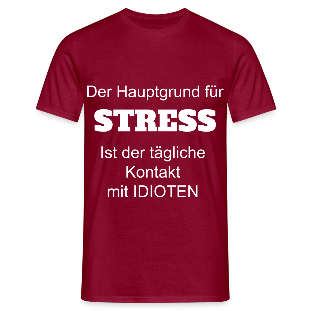 STRESS T-Shirt - Ziegelrot