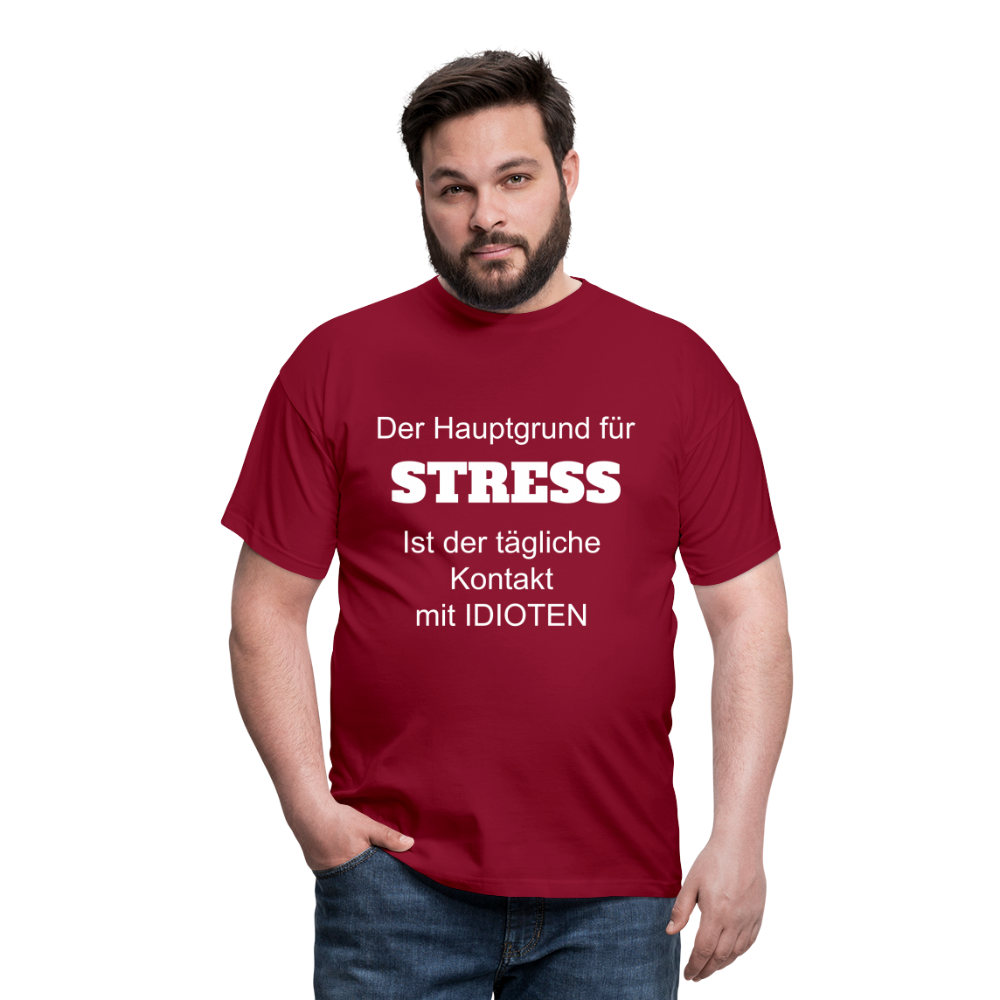 STRESS T-Shirt - Ziegelrot