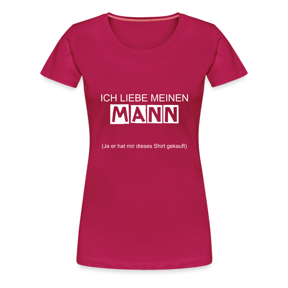 Frauen Premium T-Shirt - dunkles Pink