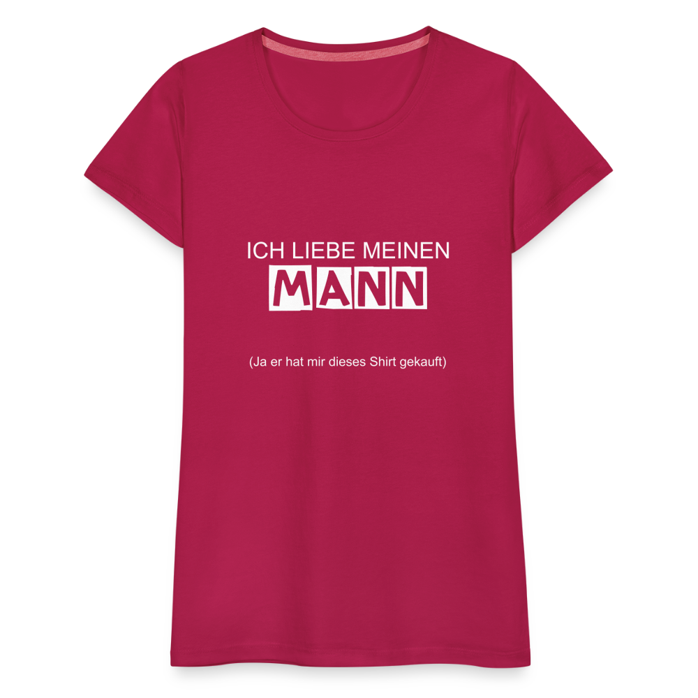 Frauen Premium T-Shirt - dunkles Pink