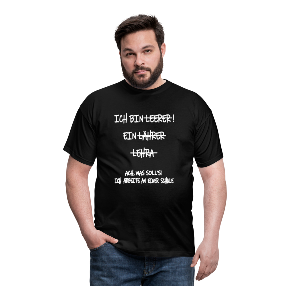 T-Shirt ich bin Lehrer - Schwarz