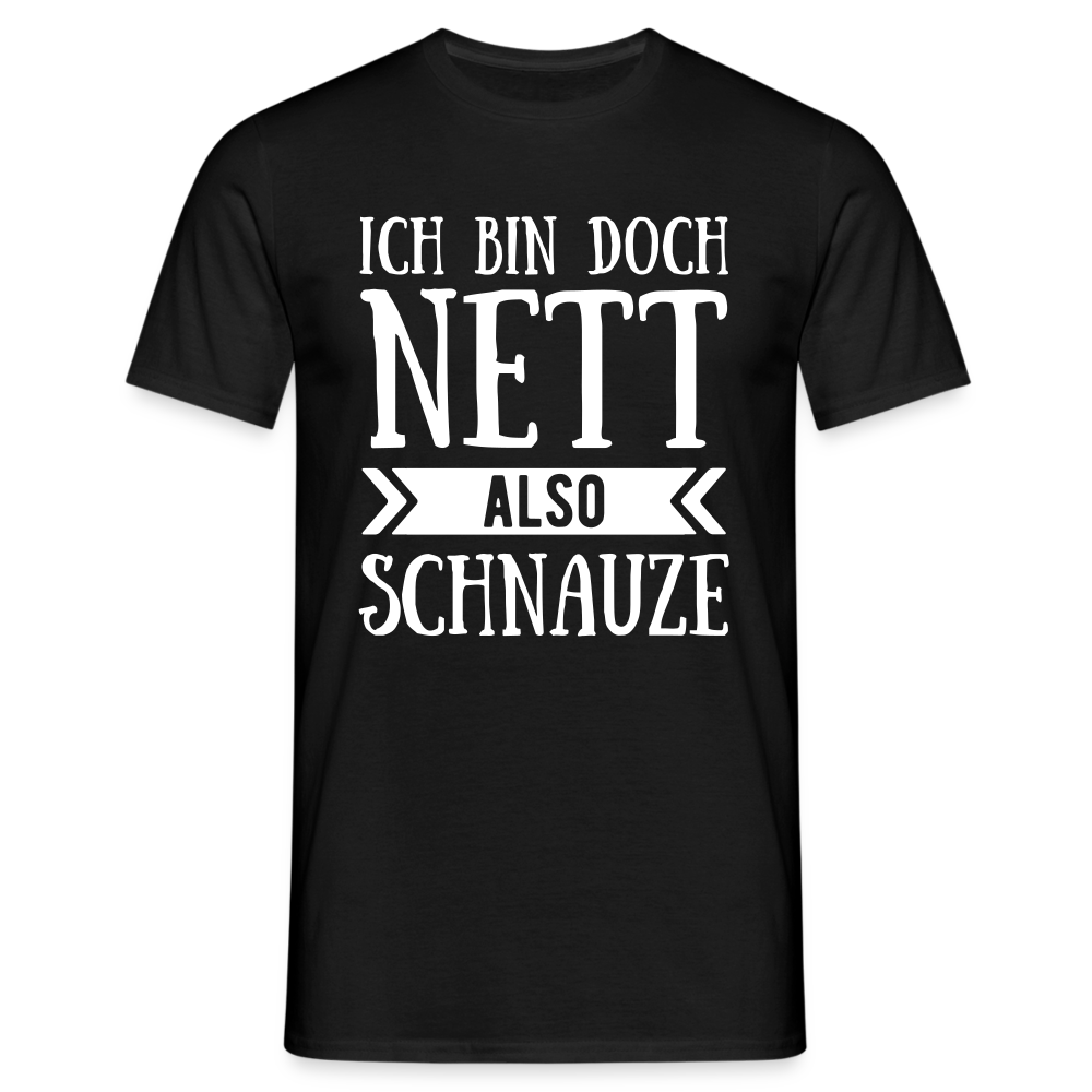 T-Shirt ich bin doch nett - Schwarz