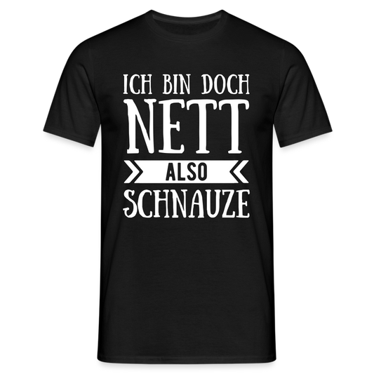 T-Shirt ich bin doch nett - Schwarz